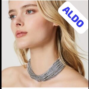 VINTAGE ALDO Elegant Silver Necklace